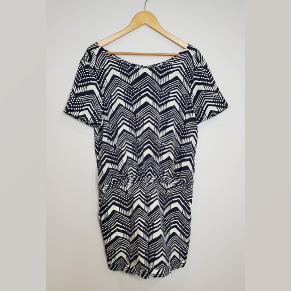 J.Crew Navy and White Romper - Picture 2 of 5